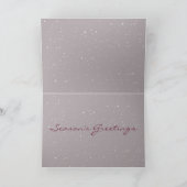 "Première neige" ~ Carte de voeux (Intérieur)