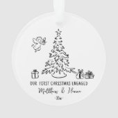 Première Noël à la main fiancée ou mariée (dos)