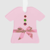 PREMIÈRE NOËL DE BÉBÉ BÉBÉ Pink Ribbon Fille (devant)