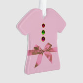 PREMIÈRE NOËL DE BÉBÉ BÉBÉ Pink Ribbon Fille (devant)