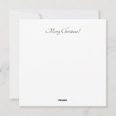 Première Noël de bébé Carte de vœux de vacances av (Dos)