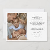 Première Noël Ensemble Carte de Noël de 4 Photos (Dos)