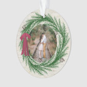 Première Noël Rustique Engagé Deux Photo Noël (devant)