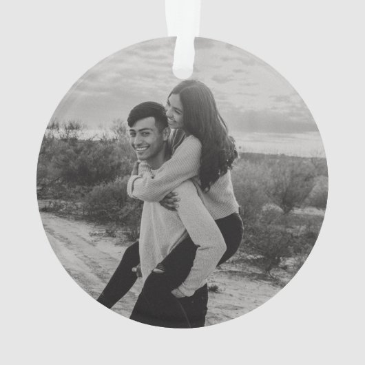 Première Noël Rustique Engagé Photo & Plaid (dos)