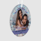 Première Noël sur mesure Ensemble Snowflakes Ribon (devant)