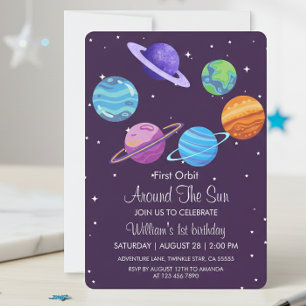 Première orbite autour du soleil Invitation pour l