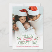 Première petite carte de Noël pour bébé (Devant)