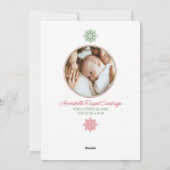 Première petite carte de Noël pour bébé (Dos)