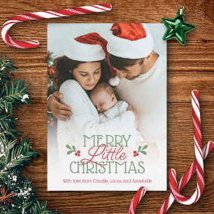 Première petite carte de Noël pour bébé