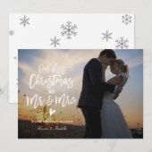 Première photo de Noël Carte de vœux de Noël (Devant / Derrière)