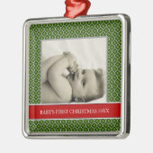 Première photo de Noël de bébé Ornements de Noël (Gauche)