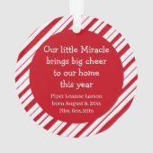 Première photo de Noël de bébé Pepperment Nouveau  (dos)