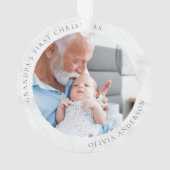 Première photo de Noël de grand-père (dos)