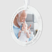 Première photo de Noël de grand-père (devant)