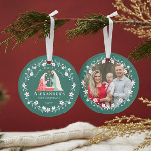 Première photo de Noël de la Nativité religieuse d