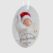 Première photo de Noël des grands-parents, écritur (devant)