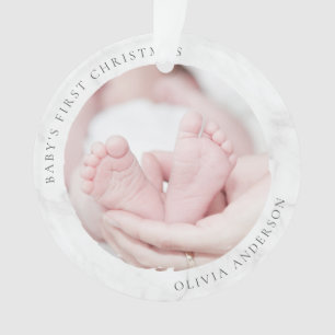 Première photo de Noël du bébé