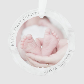 Première photo de Noël du bébé