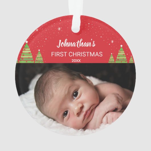 Première photo de Noël du bébé (dos)