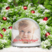 Première photo de Noël du bébé moderne (Noël)