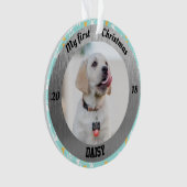 Première photo de Noël du chiot personnalisé (devant)