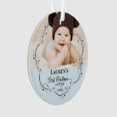 Première photo de Noël mignonne bébé (devant)