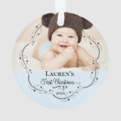 Première photo de Noël mignonne bébé (dos)