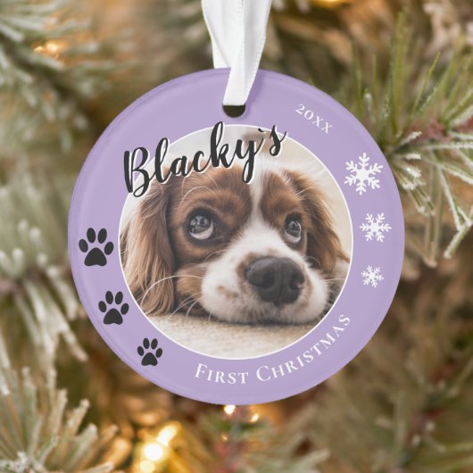 Première photo de nom de chien de Noël (Arbre)