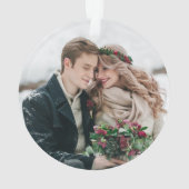 Première photo d'un Rose d'aquarelle marié à Noël (dos)