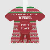 Première place vainqueur du concours de pull de No (devant)