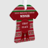 Première place vainqueur du concours de pull de No (devant)
