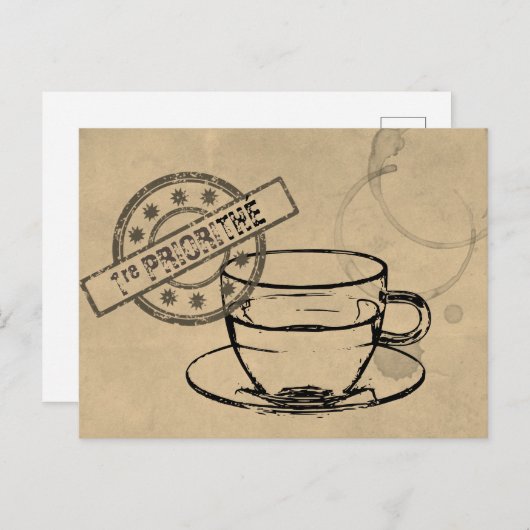 Première Priorité Briefkaart (Voorkant / Achterkant)