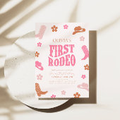 Première Rodéo 1er Anniversaire Invitation Retro C