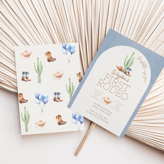 Première Rodéo 1er Invitation anniversaire