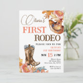 Première Rodéo Western Girl 1er Invitation anniver (Debout devant)