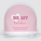 Première Saint-Valentin Moderne Rose et Coeur Blan (Arrière)