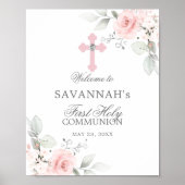 Première Sainte Communion Affiche de bienvenue Ros (Devant)