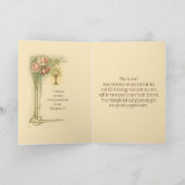 Première Sainte Communion Catholic Roses Merci (Intérieur)
