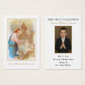 Première Sainte Communion d'un Garçon - Souvenir a (Devant & derrière)
