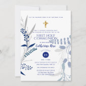 Première Sainte Communion Invitations Garçons Vers (Devant)