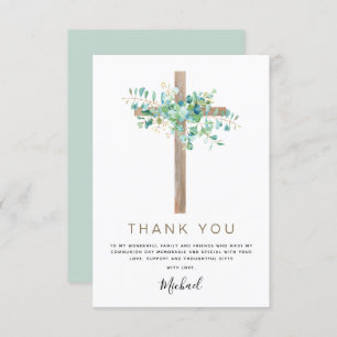 Première Sainte Communion Merci Sage Eucalyptus