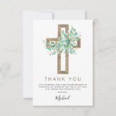 Première Sainte Communion Merci Sage Eucalyptus In (Devant)