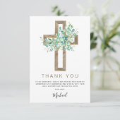 Première Sainte Communion Merci Sage Eucalyptus In (Debout devant)