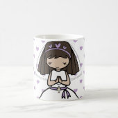 Première Sainte Communion nom tasse pour une fille (Centre)