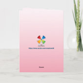 Première Sainte Communion pour carte de vœux Littl (Dos)