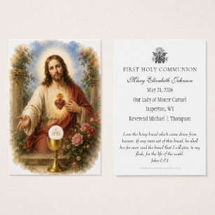 Première Sainte Communion Souvenir du Sacré-Cœur