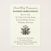 Première Sainte Communion traditionnelle IHS Anges (Dos)