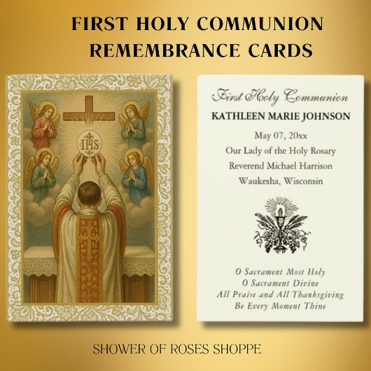 Première Sainte Communion traditionnelle IHS Anges