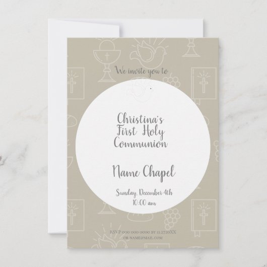 Première sainte invitation (Devant)