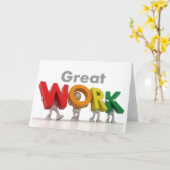 Premiere Series - Geweldig werk Kaart (Gele Bloem)